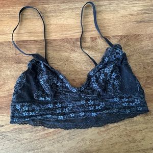Gilly Hicks Navy Floral Lace Bralette